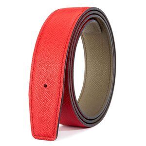 2168 Replacement Belt Cowhide Genuine Leather Reversible Strap